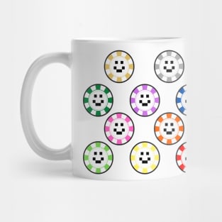 Casino Quackity casino chips of all colors collection Mug